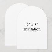 Invitation Simple promotion de la marque Arche 5" x 7" (Devant / Derrière)