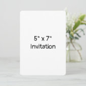 Invitation Simple promotion de marque arrondie 5" x 7" (Debout devant)