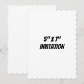 Invitation Simple Promotion de Marque en Coquille 5" x 7" (Devant / Derrière)
