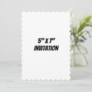 Invitation Simple Promotion de Marque en Coquille 5" x 7"