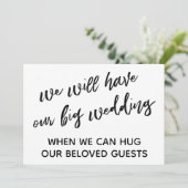 Invitation Simple Quand Nous Pouvons Vous Embrasser Mariage R (Debout devant)