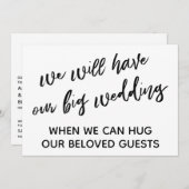 Invitation Simple Quand Nous Pouvons Vous Embrasser Mariage R (Devant / Derrière)