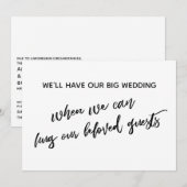 Invitation Simple Quand Nous Pouvons Vous Embrasser Mariage R (Devant / Derrière)