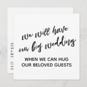 Invitation Simple Quand Nous Pouvons Vous Embrasser Mariage R (Devant / Derrière)