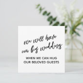 Invitation Simple Quand Nous Pouvons Vous Embrasser Mariage R (Debout devant)