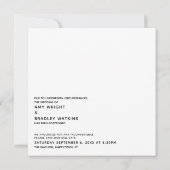 Invitation Simple Quand Nous Pouvons Vous Embrasser Mariage R (Dos)