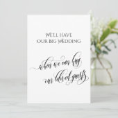 Invitation Simple Quand Nous Pouvons Vous Embrasser Mariage R (Debout devant)