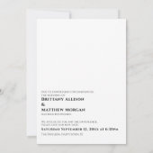 Invitation Simple Quand Nous Pouvons Vous Embrasser Mariage R (Dos)