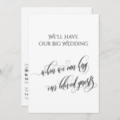 Invitation Simple Quand Nous Pouvons Vous Embrasser Mariage R (Devant / Derrière)