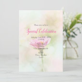 Invitation 'Simple Rose Daisy' N'Importe Quelle Occasion (Debout devant)