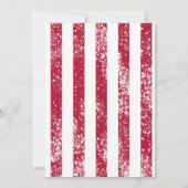 Invitation Simple Rouge Bleu Bleu Bleu Bleu Bleu Bleu Bleu Bl (Dos)