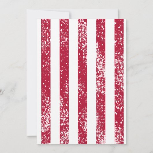 Invitation Simple Rouge Bleu Bleu Bleu Bleu Bleu Bleu Bleu Bl (Dos)