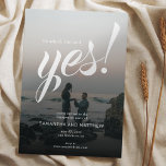 Invitation Simple Russe Elle A Dit Oui Photo Engagement Party<br><div class="desc">Simple Rustique Elle A Dit Oui Photo Engagement Party Invitation</div>