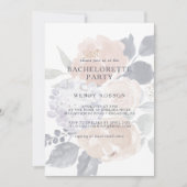 Invitation Simple Rustique Floral Bachelorette Party Invitati (Devant)