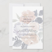 Invitation simple Rustique Floral Bridal Tea Party (Devant)