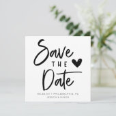 Invitation Simple Rustique Mariage manuscrit Enregistrer La D (Debout devant)