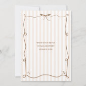 Invitation Simple rustique Western Boots or Bows Genre Reved (Dos)