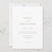 Invitation Simple Sage Green Modern Elegant Wedding (Devant)