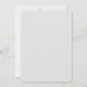 Invitation Simple Sage Mariage Moderne Shower (Dos)