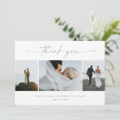 Invitation Simple Script 3 Photo Mariage (Debout devant)