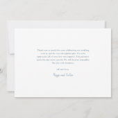 Invitation Simple Script 3 Photo Mariage (Dos)