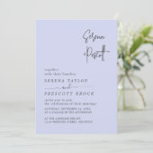 Invitation Simple Script Mariage (Debout devant)