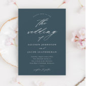 Invitation Simple Script Mariage