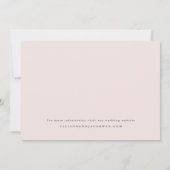 Invitation Simple Script Photo Mariage (Dos)