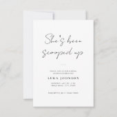 Invitation Simple She’s Been Scooped Up Script Bridal Shower (Devant)