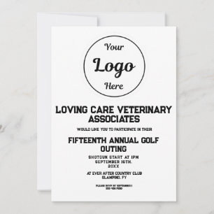 Invitation simple sortie de golf d'affaires avec l
