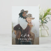 Invitation Simple Splendid Flat Thank You Note Card (Debout devant)
