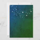 Invitation Simple Stars Green Sweet 16 (Dos)