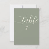Invitation Simple String Lights Sage Green Wedding (Devant)