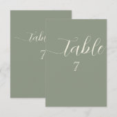 Invitation Simple String Lights Sage Green Wedding (Devant / Derrière)