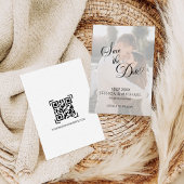 Invitation Simple superposition de calligraphie Photo Enregis