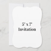 Invitation Simple support de promotion de marque 5" x 7" (Devant)
