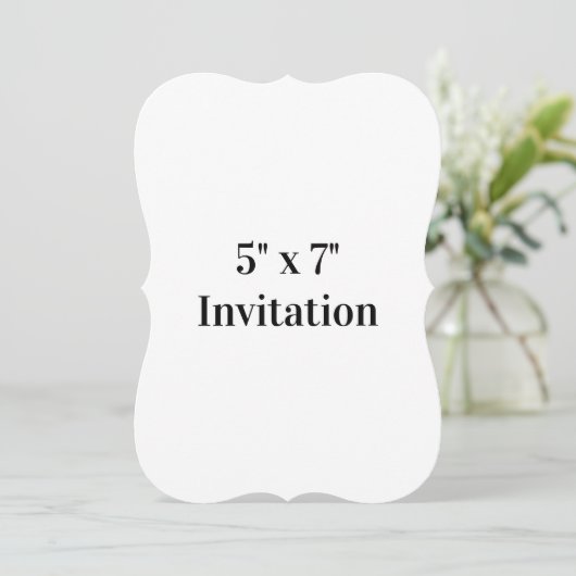 Invitation Simple support de promotion de marque 5" x 7" (Debout devant)
