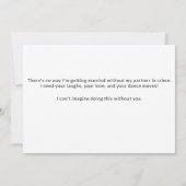 Invitation Simple & Sweet Demande de témoin de mariage Photo (Dos)