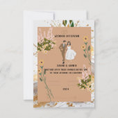 Invitation simple, Taille : 12,7 cm x 17,8 cm, Pap (Devant)