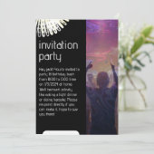 Invitation simple, Taille : 12,7 cm x 17,8 cm, Pap (Debout devant)