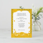 Invitation Simple Thanksgiving Diner Party (Debout devant)