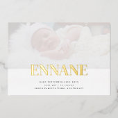 Invitation simple Thanku Foil (Recto)