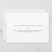 Invitation Simple To my father on my wedding day card (Dos)