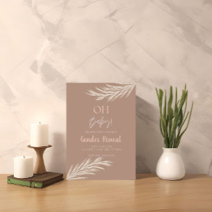 Invitation Simple tonalité neutre Boho Genre Reveillez Invita