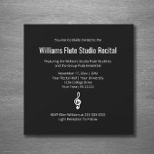 Invitation Simple Treble Clef Music Considérant Concert Noir