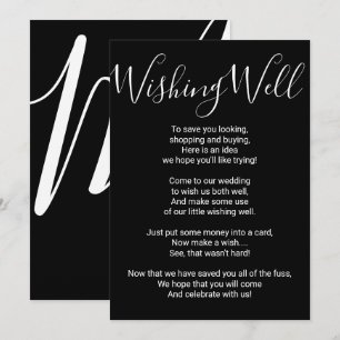 Invitation Simple Typographie Minimaliste Noir et Blanc Souha