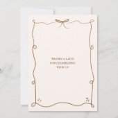 Invitation Simple Un Bébé Brasse Du Baby shower De Café (Dos)