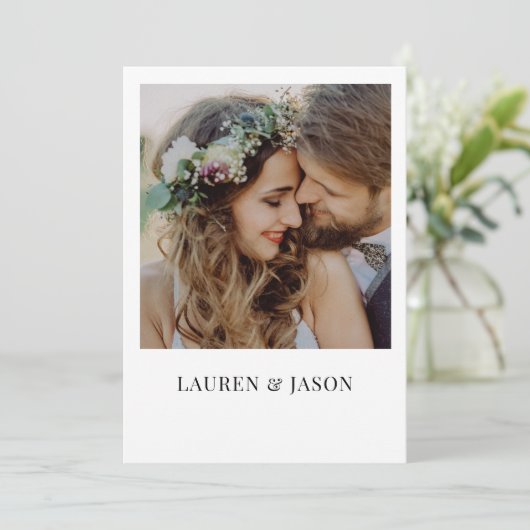 Invitation Simple Vellum réel superposition QR Code Mariage p (Debout devant)