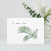 Invitation Simple Vous êtes Invité Site Web de Mariage Tropic (Debout devant)