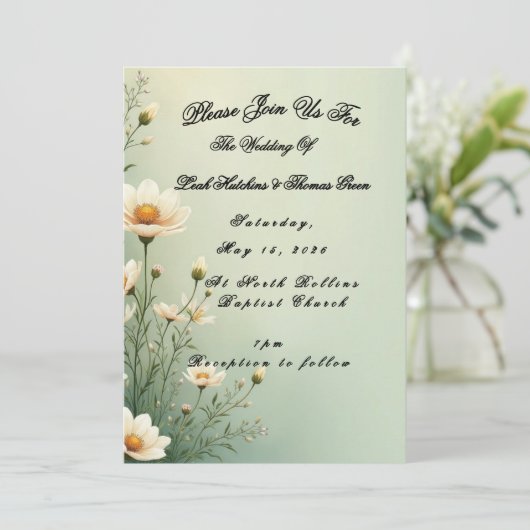 Invitation Simple wedding (Debout devant)